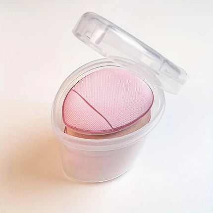 6pcs Mini Finger Puff With Box Makeup Sponge Puff Set With Container Makeup Puff Small Mini Powder Puff Cream Puff Makeup Tools