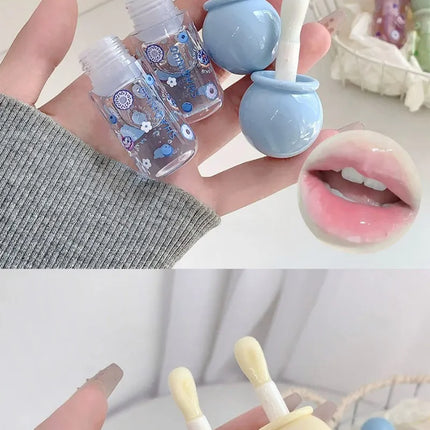 Shaoinuo Fruit-Flavored Lip Oil - Christmas Gift, Moisturizing and Nourishing, Long-Lasting, Non-Sticky and Glossy, Plumps Lips, Lip Balm Specifically for Students, Everyday Nude Makeup, Holiday Gift