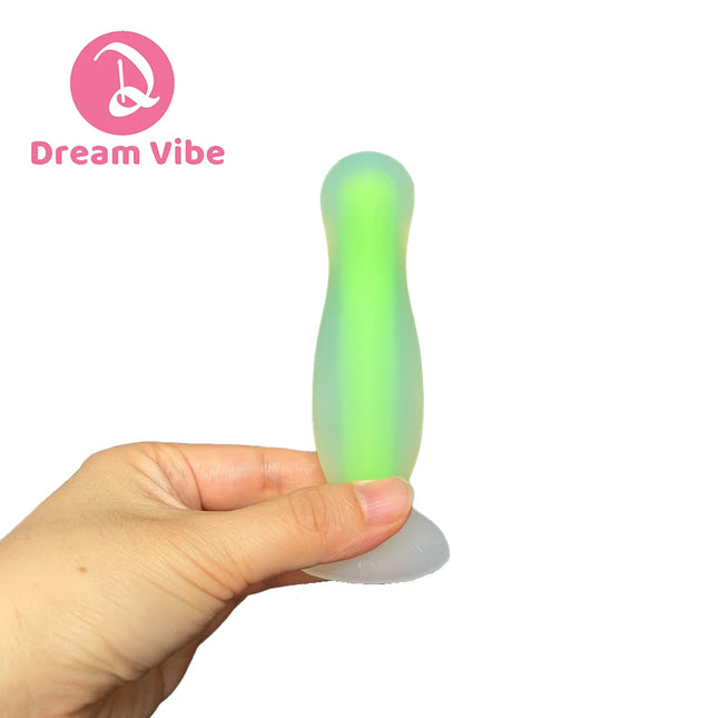 Glow-in-the-Dark Anal Plug Soft Liquid Silicone Butt Training Kit Prostate Massager Sex Toy Pleasure Anal Expander Penetration