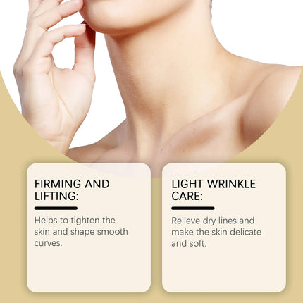 HOYGI Ah-8 Neck Cream Hexapeptide Firming Skin Tightening Sagging Reduce Fine Lines Smoothing Hyaluronic Acid Massage Lotion