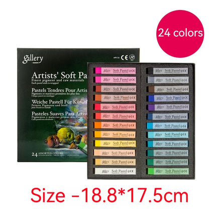 Soft Pastel Squares Chalk 24/36/48/72 Colors for Art Painting Drawing Blending Oil Crayons Pastels Sticks Art School Supplies