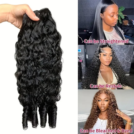 Burmese Curly Human Hair Bundles Human Hair Quality Deep Wave Raw Hair Weave Bundles Double Drawn Vietnamese Hair Extension