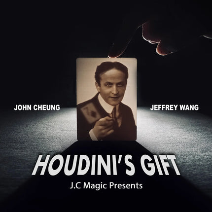 Houdini's Gift by John Cheung 3D Craftsmanship with A Classic Playing Card Visual Card Magic Tricks Props Light and Shadow