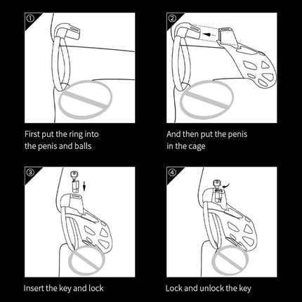CB Cock Cage Penis Urethra Lock Male Chastity Cage Sex Toys Beginner Flat Chastity Cage Cock Cage Penis Rings