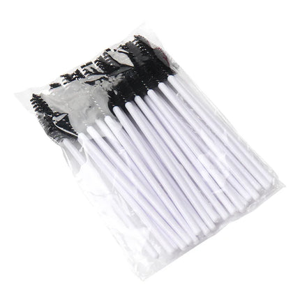 25pcs Eyelashes Extension Supplies Makeup Brushes Mascara Wand Microbrush Eyebrow Eyelash Cosmetics Applicator Spoolie Brush