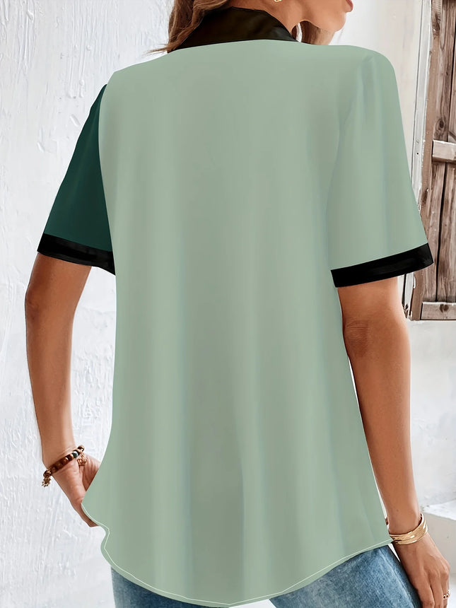 Women's Plus Size Shirt Summer Chic Elegant Shirt For Curvy Women's Fashion Shirt