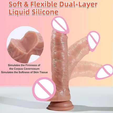 Realistic Dildo Penis Suction Cup Female Dick Silicone Masturbators Adult Sex Toys Dildos Masturbation Women Couples Pleasure