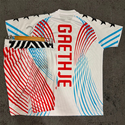 Summer Top Boxer MMA Octagonal Cage Justin Gaethje 250 Tshirt Shorts Set Men Sports Training Running Set Speed drying Fighting S