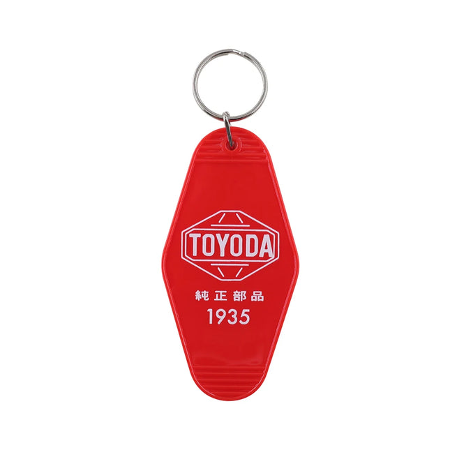 Japanese Retro Camping Style Toyoda Keychain Toyota Trend Fuji Subaru Car Interior Decoration Plate Pendant Keychain