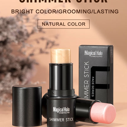 2 Colors Highlight For Face Cosmetic Face Brighten Highlighter Stick Face Contour Bronzer Shimmer Illuminator Stick Makeup Tools