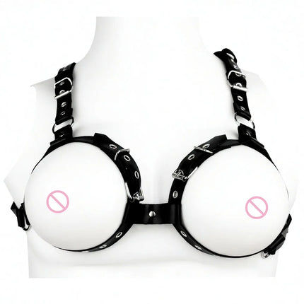 QKKQ Woman Breast Cover Nipples Covers Female Chest Hood Breast Binder Body Bondage BDSM Sex Toys For Women Men 18+ Adults Game