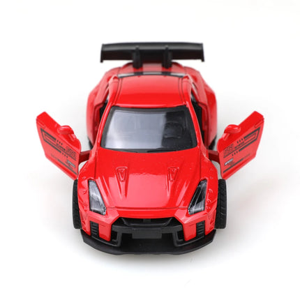 (Bagged) 1/36 Japanese-Style Die-Cast Pull-Back Racing Car Model, Cool Paint Job, Boy's Toy, Metal Die Casting, Decoration.