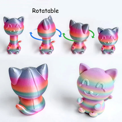 3D Printed Spiral Cone Fidgeting Toy Rotating Animal Pyramid Passthrough Sculpture Antistress Anxiety Relieving Game Adults Toys