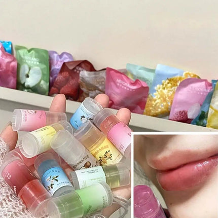 Moisturizing Lip Balm Natural Plant Hydrating Soothing Anti Dryness Anti Crack Multi Fruity Jelly Fresh Daily Lip Care