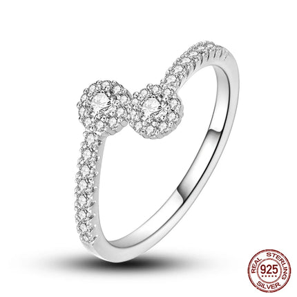 Fashion Original Luminous Firefly Rings 100% 925 Silver Eternal Heart-Shaped Zircon Rings Fine Wedding Engagement Jewelry Gifts