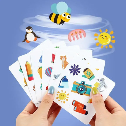 1-8pcs Memory Matching Crazy Cards Toy Parent-child Interactive Cognition Games Early Educational Montessori Logical Thinking