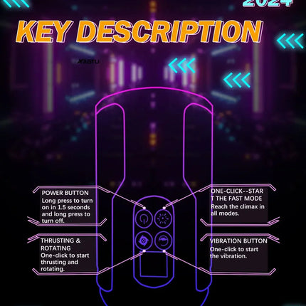 Automatic Male Masturbator Telescopic Rotation Vibration Man Masturbation Cup LCD Digital Simulation Blowjob Masturbator for Men