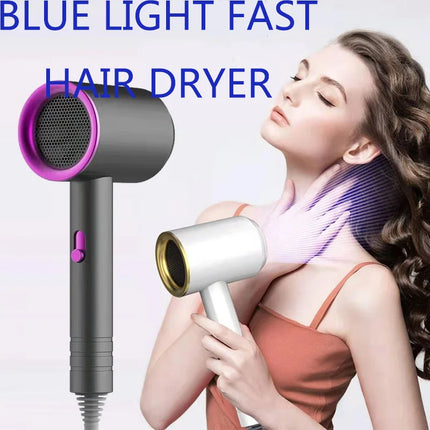 Hair Dryer High-Power Blue Light Negative Ion Ultra Silent Hair Care Quick Dry Home Powerful Constant Anion Electric Hair Dryer