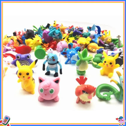 144pcs Pokemon Pikachu Action Figure Toys Mini Figures Model Toy Pikachu Anime Kids Doll Birthday Christmas Gifts