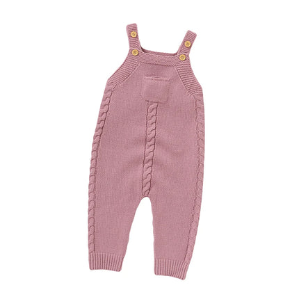 Baby Rompers for Boys Girls Solid Sleeveless Knitted Jumpsuits Playsuits 0-18m One Piece Newborn Netural Outfits Toddler Clothes