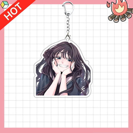 Anime Kaoru Hana wa Rin to Saku The Fragrant Flower Blooms with Dignity Waguri Kaoruko Cosplay Keychain Keyring Accessories Gift