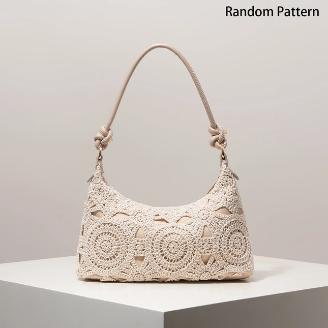 Shoulder Bag,Floral Pop,Boho,Summer Beach Bag,Travel Essential,Cruise Essential,Vacation Outfits Women,Elegante,Random Pattern