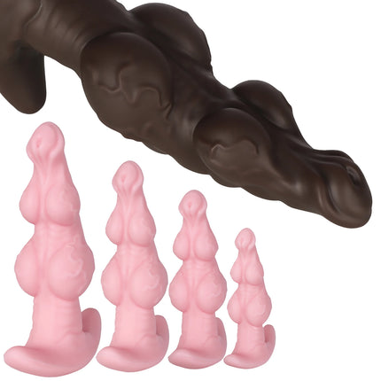 Big Soft Silicone Anal Plug Wearables Portable Butt Plug Dilation Training Expander Dilator Adult Sex Toys for Women Men Gay