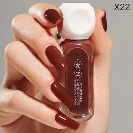 1PC 10ml Glass Bottle Water-Based Peel Off Nail Polish For Nails Colorful Chrome Varnish  Nail Art DIY Manicure No Need Lamp