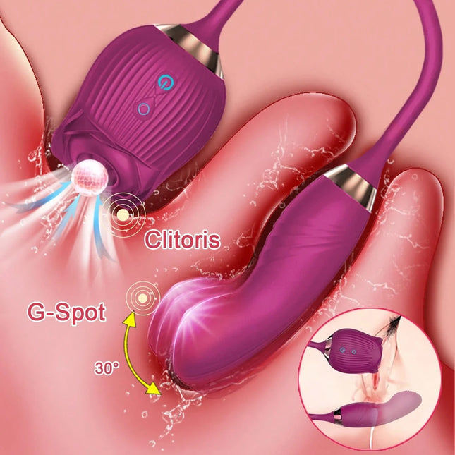 Clitoris Sucker Vibrator for Women Nipples Clit Stimulator Finger Wiggle G-Spot Vibrator Female Masturbator Sex Toy for Women 18