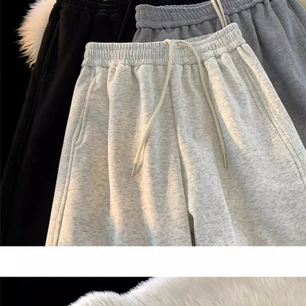 Heavy Duty Sweatpants for Men's Spring and Autumn 2025 New Trend Loose Straight Drawstring Casual Sports Pants
