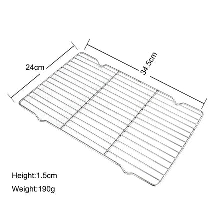New Stainless Steel Cooling Rack Non-stick Silver BBQ Tray Cake Cooler
