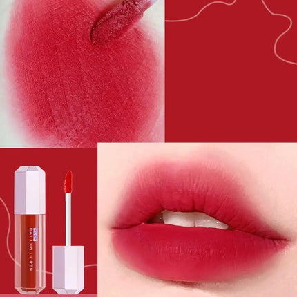 Candied Cherry Blossoms Pink Lip Glaze Velvet Matte Non-fading Lip Cream Mud Waterproof Lip Gloss Women Makeup