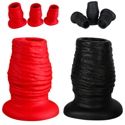 Butt Plug Huge Hollow Anal Plug Silicone Butt Plug Anal Speculum Ass Plug Anus Enema Flushing Sex Toys For Women Men Ass Dilator