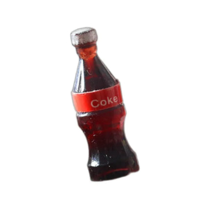 13Pcs/Set Dollhouse Miniature Cola Basket Tray Model Kits Mini Coke Bottles Drinks Kitchen Food Play Scene Decoration Accessorie