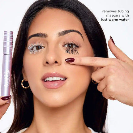 Tubular mascara waterproof, sweat-proof, non-smudge, long and curly eyeliner liquid combination set