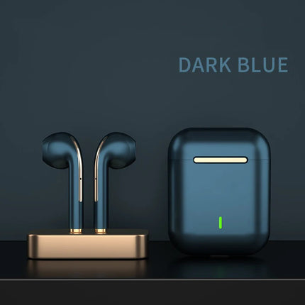 J18 TWS Wireless Earbuds, 5.3 Bluetooth Headphones Long Playtime, Noise Cancelling Voice Call, for Gaming, Business & Sports