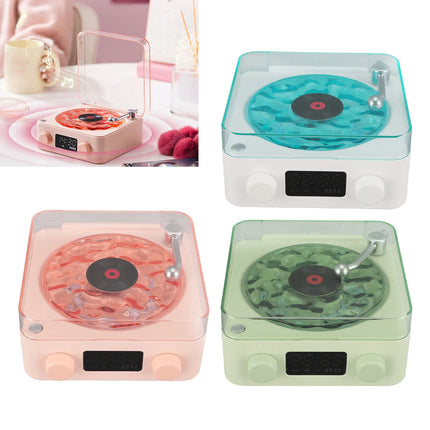 Record Player  Speaker Stereo Sound Multifunction Support Memory Card Portable Bluetooth Speaker for Living Room