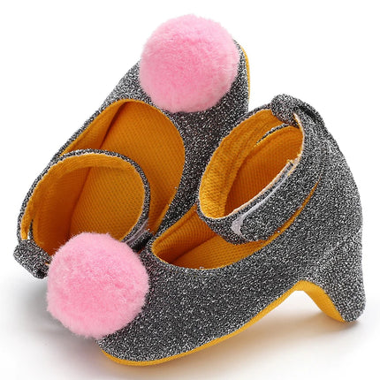 Spring and Autumn Girl Baby Anti slip Children's Shoes Girl Baby Beautiful Bow High Heels Girl Baby High Heels