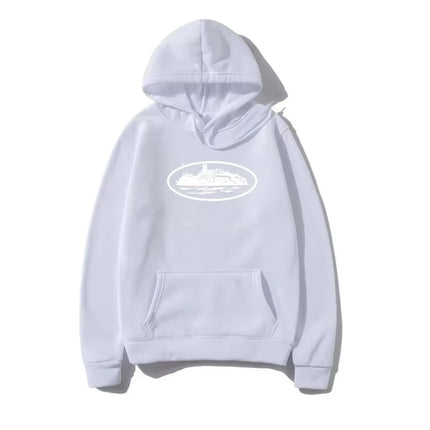 2026 New Autumn and Winter Men's and Women's Devil Ramming Print Hooded Heavy Plus Size Sweater Hoodie Fashion Trends man
