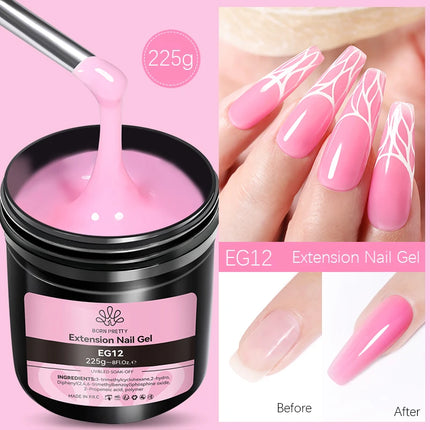 BORN PRETTY 250g Super Strong Nail Glue For False Nail Tips Press On Nails Refilled Package Base Gel Top Coat Matte Top Coat