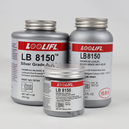 LOOLIFL 8150 Silver-Based Anti-Seize Lubricant 100ml/236ml/436ml - High Temp (-40℃~900℃) Anti-Corrosion Anti-Wear for Machinery
