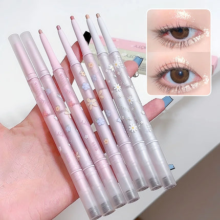 FAMOTY Double Head Eyeliner Liquid Down To Shadow Pencil Eye Highlighting Eyeshadow Stick Natural Big Eye Makeup Gel Pen