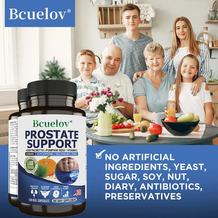 Men's Prostate & Urinary Tract Support Capsules - Saw Palmetto, Lycopene, Antioxidant, Supports prostate health, urinary health
