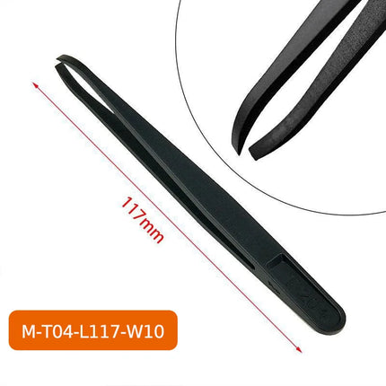 8pcs/Set Anti-Static ESD Plastic Tweezers Set Curved & Straight Forceps for Electronic PCB Repair Anti-Static Hand Tools
