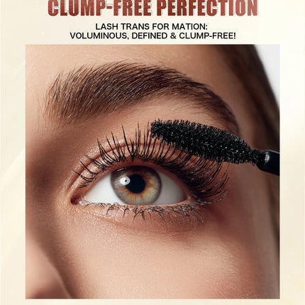 [Dual Brush Heads Brown Mascara] Waterproof Brown Mascara with Dual Brush Heads - Smudge-Proof, Clump-Free for Longer