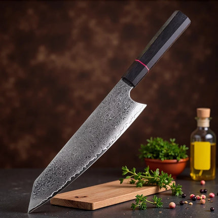 Professional Damascus Knife Cleaver Meat Slicing Fruit Fish BBQ Boning Knife G10 Handle Damascus Steel Kitchen Knives Chef Knife