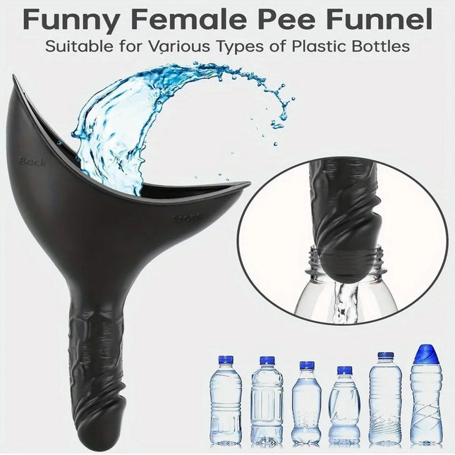 Female Urination Device Reusable Silicone Female Urinal Women Pee Funnel Women to Pee Standing Up for Travel and Outdoor