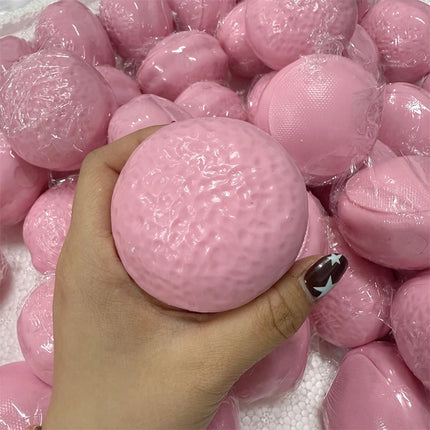 Chocolate Pie Squishy Stress Ball Fidget Toy Crunchy Squeeze Toy Round Blocks Filled ASMR Stress Relief  Holiday Gifts