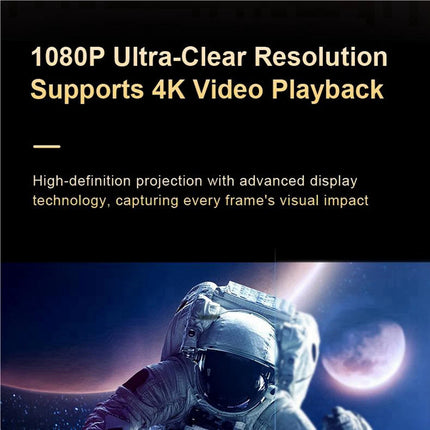 T64C! Mini Projector X5 Portable 4K Video Supported Home Theater Video Beamer US Plug