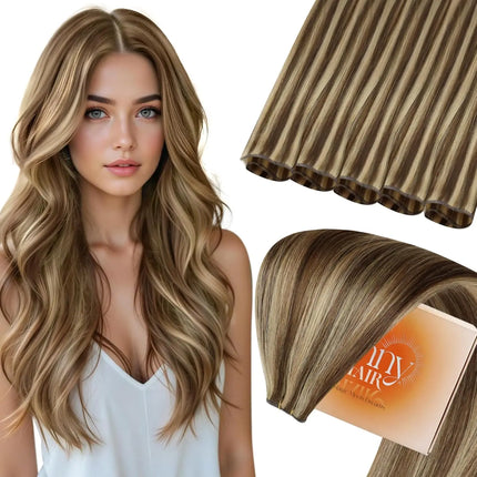 Sunny Hair Genius Weft Hair Extensions Human Hair Sew in Extensions Genius Human Hair Wefts Brazilian Hair For Women